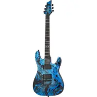 Schecter C-1 Hydro-Dip Midnight Tide elektrische gitaar