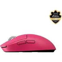 Logitech Gaming PRO X Superlight 2C-gamingmuis Draadloze LIGHTSPEED-gamingmuis met HERO 2-sensor en een batterijduur tot 95 uur, roze