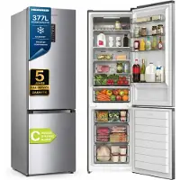 Heinner HCNF-HM377INVXC Koel-vriescombinatie 377 L, No Frost, Touch, LED-display, RVS