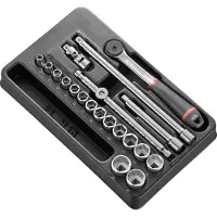 Facom MOD.J161-36 Dopsleuteladapterset 3/8 (10 mm) 20-delig