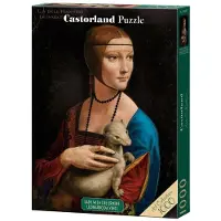Castorland Puzzel van 1000 stukjes, "De dame met het hermelijn", Leonardo da Vinci kunstcollectie, artikelnummer 105168