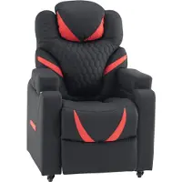 Hjh OFFICE Gamingstoel / fauteuil met hoofdsteun Game Sport RX PU zwart / rood