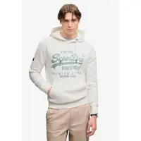 Superdry Sweatshirt 'CLASSIC' jade groen / wit