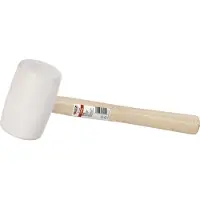 Kreator KRT904006 rubberhamer - 900 g - eucalyptushouten handvat