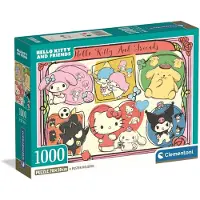 Clementoni Puzzle compact Hello Kitty 70 x 50 cm 1000 pièces