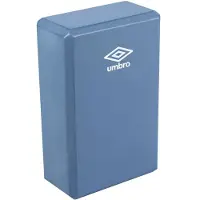 Umbro Yoga Blok Blauw - Foam Yogablok voor Optimale Ondersteuning bij Yoga en Pilates - Lichtgewicht en Stevig Foam Materiaal - Ideaal voor Stretchoefeningen - Afmeting 23x15x7,5cm - Kleur Blauw