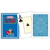 Modiano Cartes Texas Poker 100% plastique (bleu clair)