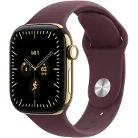 Apple Watch Series 12 GPs + Cellular 42mm Radiant Gold Titanium Case - Sport Band M/l Smartwatch Burgundy
