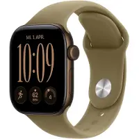 Apple Watch Series 12 42mm Donkerbrons Sportband M/L