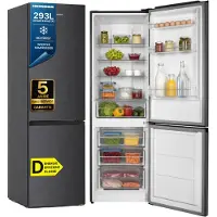 Heinner HCNF-HM293INVDGD koel-vriescombinatie, 293 liter, No Frost, Inverter, antracietgrijs
