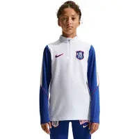 Nike Chelsea Strike Trainingstrui 1/4-Zip 2026-2027 Kids Wit Blauw