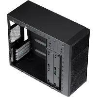 Fractal Design Core 1000, Mini-tower, PC-behuizing, Zwart, DTX, Micro ATX, Mini-ITX, Geschikt voor thuis/kantoor, 14,8 cm