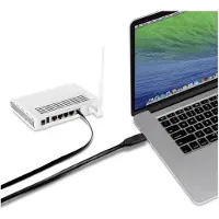 Renkforce USB-C, RJ45 adapterkabel [1x USB-C stekker - 1x RJ45-stekker 8p8c], 3.00 meter, zwart