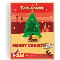 Toblerone Adventskalender - Adventkalender 2025- 24 overheerlijke Chocolaatjes - Verschillende smaken Chocolade - Het perfecte kerstcadeau - "Merry Christmas"