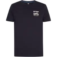 Petrol Industries Shirt ultramarine blauw / wit