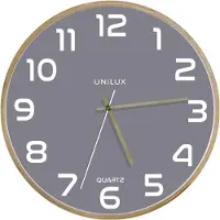 Unilux 400165097 Wandklok Baltic - Quartz, diameter 31,5 cm, beukenlook grijs