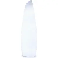 Newgarden Fredo vloerlamp met kabel, hoogte 140 cm, wit / opaal, Kunststof, Modern