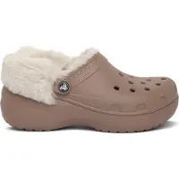 Crocs Klompen Cls Platfm Lined Fuzz Strap Cg dames 39 / 40