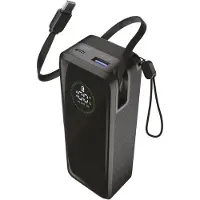 Cellularline ROLLER 20000 powerbank, 65W, met interne USB-C-kabel, USB-A en USB-C poorten, display