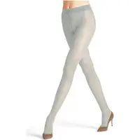 Falke Chevron gedessineerd materiaal halfdoorzichtig 50 DEN panty dames grijs - maat M