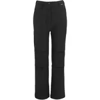 Regatta - Kids Unisex Softshell Trousers - Trekkingbroek 11-12 Years, zwart