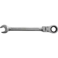 SW-Stahl 03530L-21 Combiratelsleutel 21 mm I Ringsleutel met scharnier I 72 tanden I Steeksleutel met ringratel I Combiratelsleutel SW 21