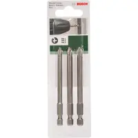 Bosch 3-delige tweezijdige schroefbitset | PH1, PH2 en PH3 | 89 mm - 2609255966