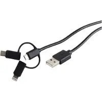 Shiverpeaks BS14-15035, 2 meter, USB A, Micro-USB B, USB 2.0, 0,48 Gbit/s, zwart