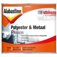Alabastine Polyester & Metaal Primer Grijs 250 GR