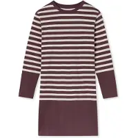 Schiesser Nachthemd ' Casual Nightwear ' crème / donkerbruin / roestrood