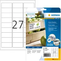 Herma Power etiketten nr. 10903, 63,5 x 29,6 mm, zelfklevend, extreem sterk hechtend, papier, wit, 675 st.