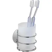 Wenko 18779100 turbo-loc porte verre chrome
