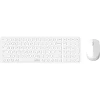 Rapoo draadloos, ultradun multi-mode-deskset "9310M", wit 2,4 GHz, Bluetooth 4.0, Bluetooth 5.0, nano-USB-ontvanger & opbergvak, bereik tot 10 m