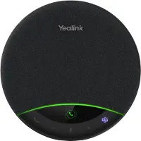 Yealink SP96 – Draagbare Speakerphone – Bluetooth, USB-A & USB-C – Conferentiespeaker met 6 Microfoons & LCD – Geschikt voor Microsoft Teams – Grijs