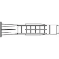 Toolcraft TO-5455116 Plug 37 mm 100 stuk(s)