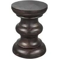 Woood Jonah Bijzettafel - Hout - Donkerbuin - 42x30x30