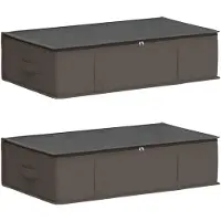 vidaXL Opbergbox met transparant bovenraam, 2 stuks, 50,4 liter