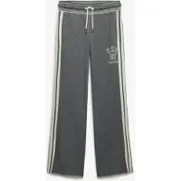 Superdry Broek 'Athletic Essentials' antraciet / wit