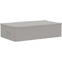 vidaXL Opbergboxen, 6 stuks. Vliesmateriaal, 70 x 40 x 18 cm, 50,4 liter, grijs
