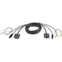 Aten 2L-7D05UD DVI-D Dual Link KVM kabel met audio en USB - 5 meter