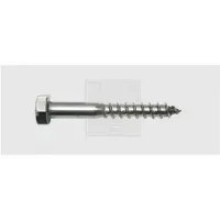 Swg 193810067 Houtschroef 8 mm 100 mm Buitenzeskant DIN 571 RVS A2 25 stuk(s)