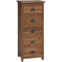vidaXL Kommode met laden, naturel, 45 x 35 x 110 cm, massief teakhout