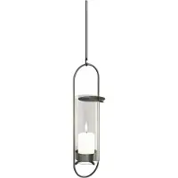 Höfats Kandelaar Oval Candle 35 Zwart Geborsteld