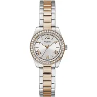 GUESS Analoog horloge 'Mini Luna' rose-goud / zwart / zilver