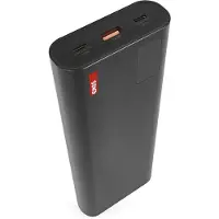 Emos Powerbank 27.000 mAh NTBF30, doorzichtige behuizing, snelladen 100W PD - 2x USB-C poorten / USB-A poort, inclusief kabel - geschikt voor tablet, laptop, zwart