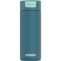 Kambukka Olympus Thermosbeker 500 ml - Koffiebeker To Go - makkelijk reinigen - lekvrije Koffiebeker RVS - Theebeker - Travel Mug - Peacock Blue
