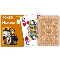 Modiano Jeu 52 cartes : CRISTALLO Marron