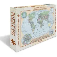 Artglob Puzzel 200 Wereldpolitieke kaart - Puzzel 200 stukjes