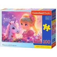 Castorland Prinses met Eenhoorn Puzzel 100 Stukjes