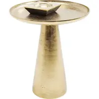 Kare Design bijzettafel Plateau UNO, goud, diameter 45 cm